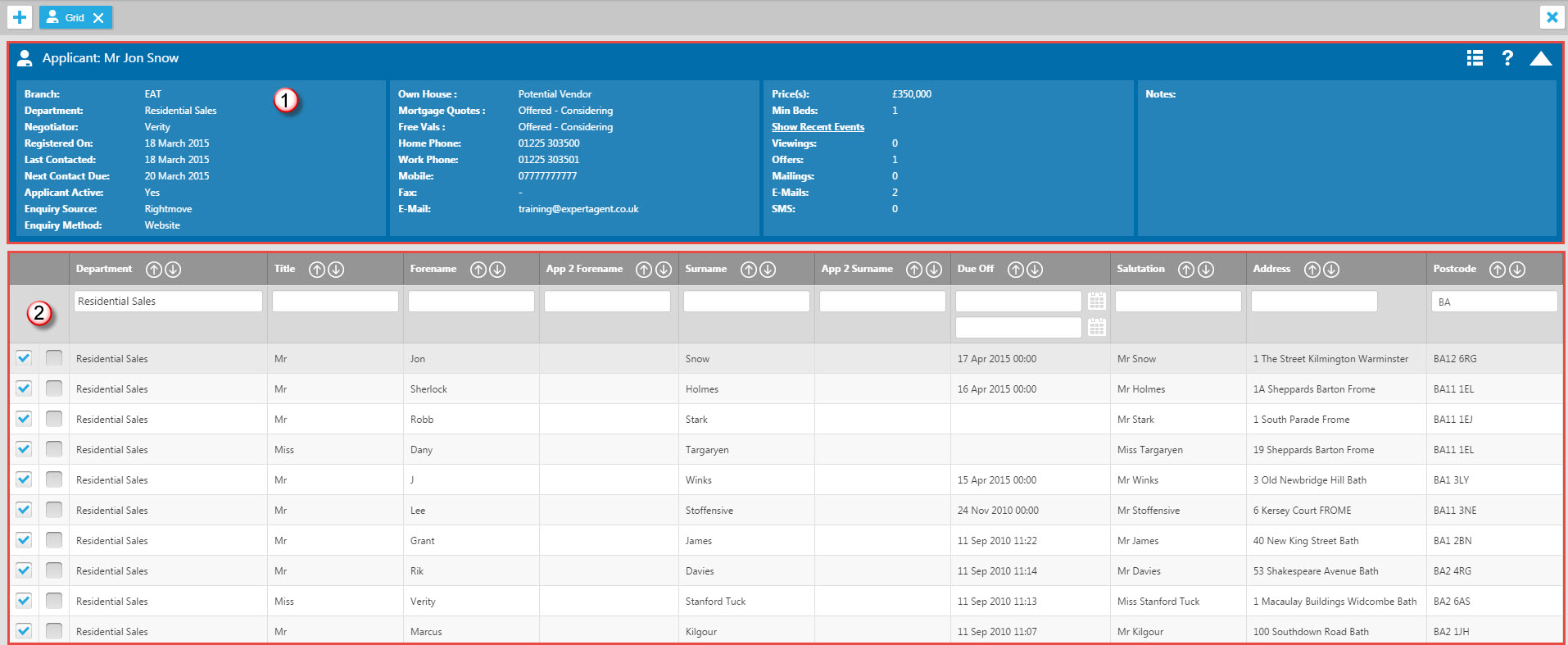 Admin - Grids - Expert Agent Documentation