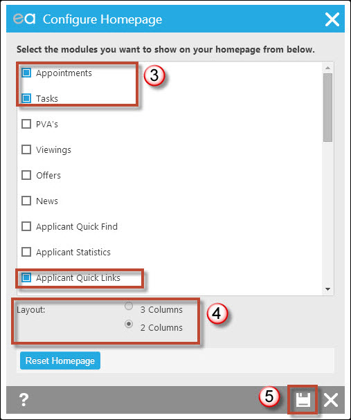 Admin - Homepage - Expert Agent Documentation