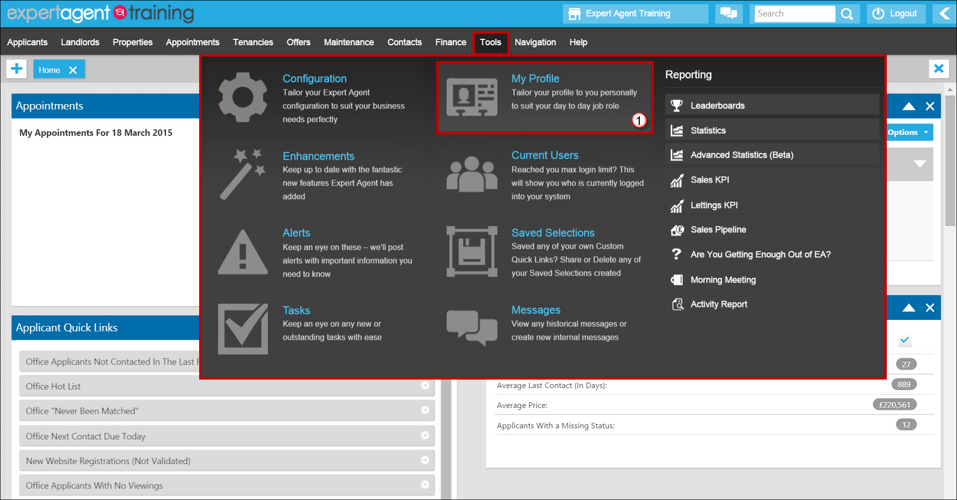 Manager - Homepage - Expert Agent Documentation