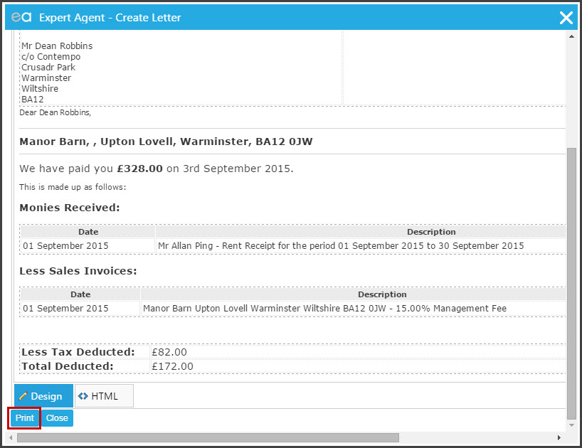 Remittance advice request email